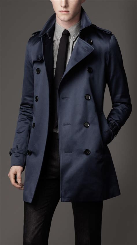 burberry mac mens navy|gabardine macs for men.